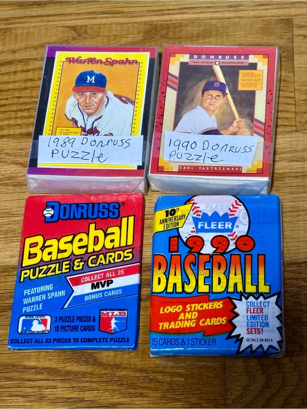 Lot Of 1989 1990 Donurss Baseball Puzzle Cards